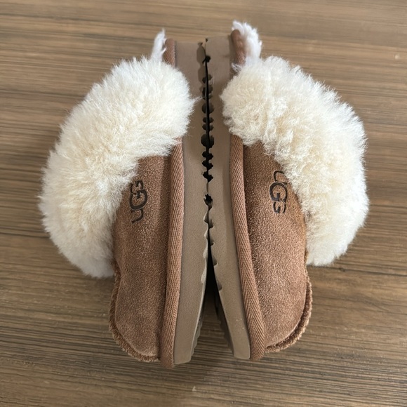 UGG Kids' Cozy II Suede Slip-On Slippers Toddler Size 10 Chestnut - Picture 10 of 11
